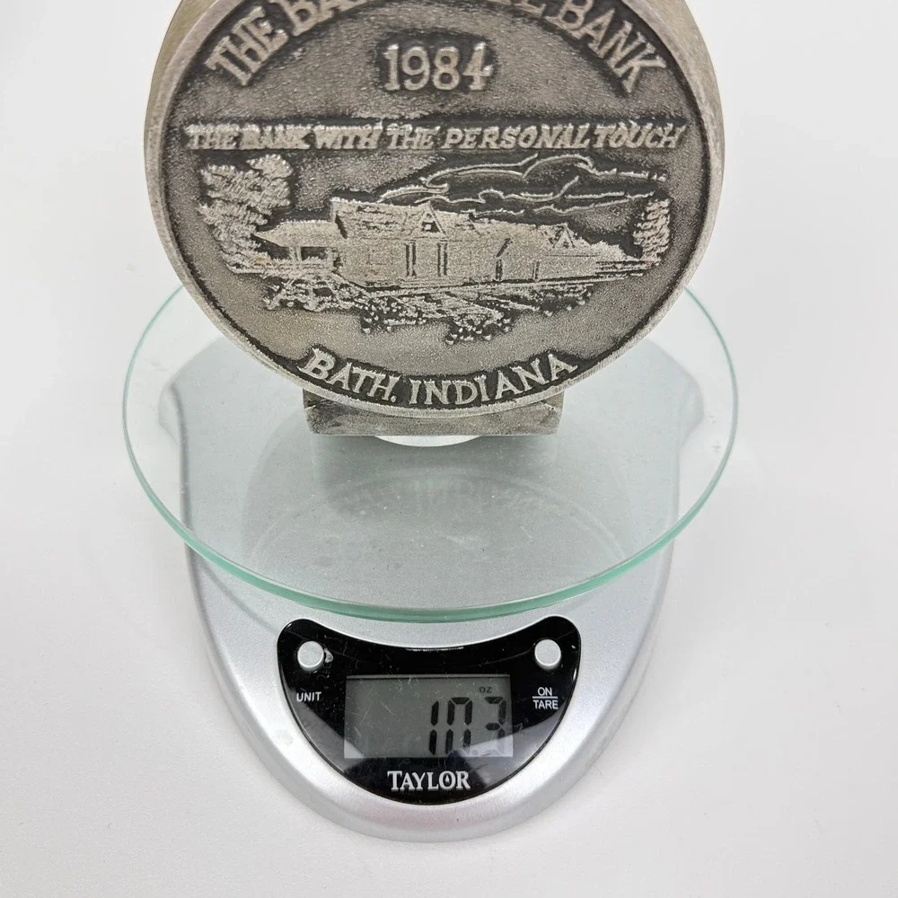 The Bath‎ State Bank 1924 Commemorative Coin Bank Bath Indiana